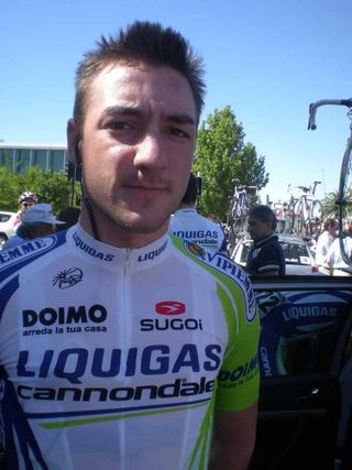 Elia Viviani (Liquigas-Cannondale) ahead of stage 1 of the Santos Tour Down Under.