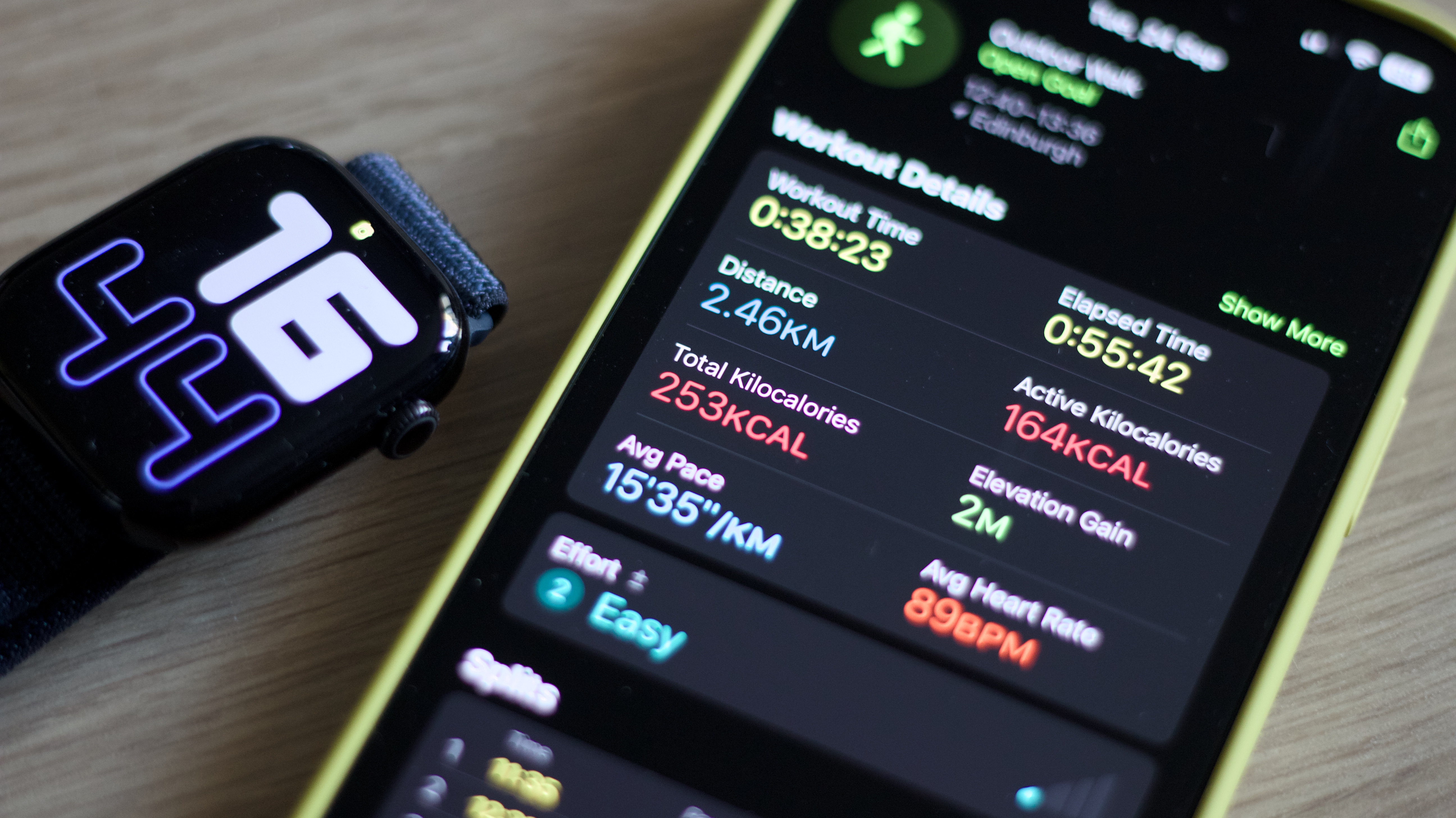 Displaying steps and distance on Apple Watch Ultra 2