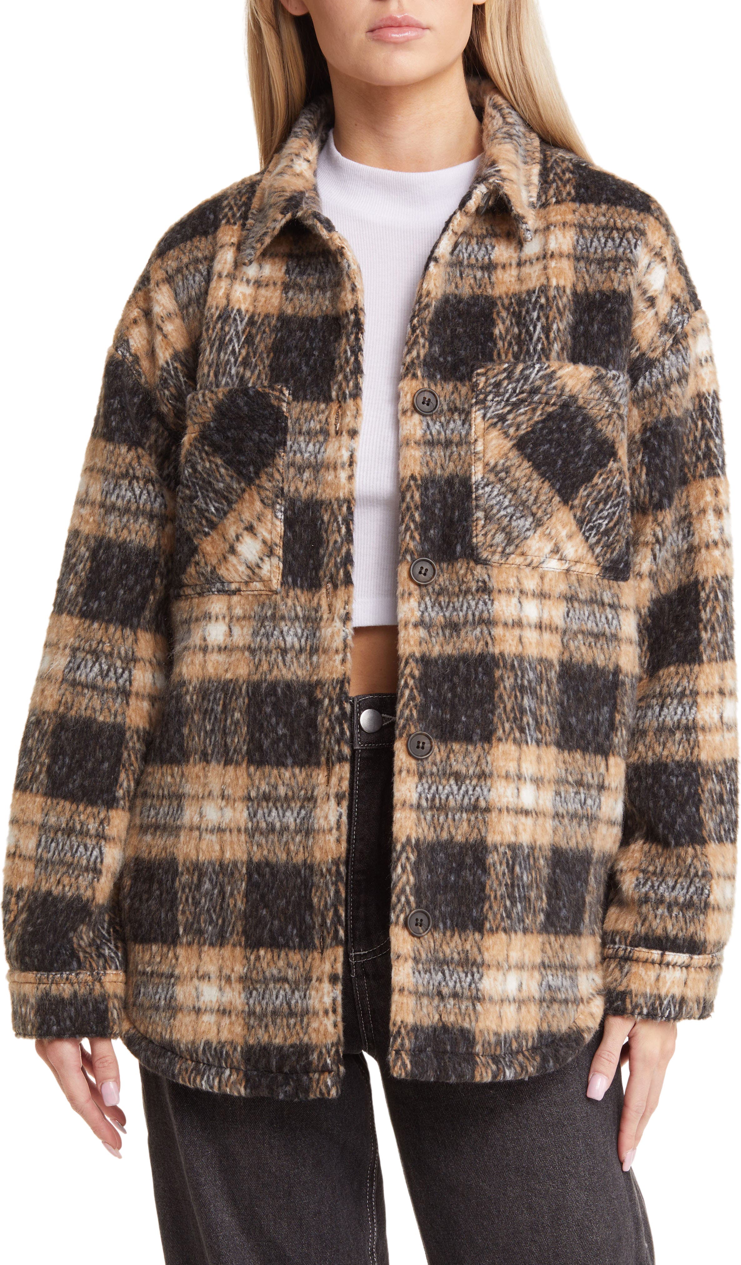 Plaid Woven Shacket