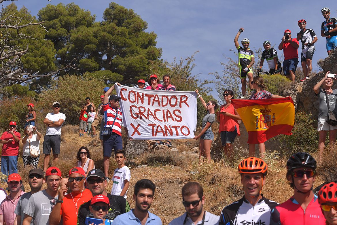 Messages of support for Alberto Contador at the Vuelta a Espa&ntilde;a