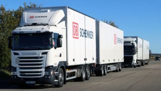 Scania, Volvo e DB Schenker stanno lavorando sul platooning per il trasporto merci. (Image credit: Scania)