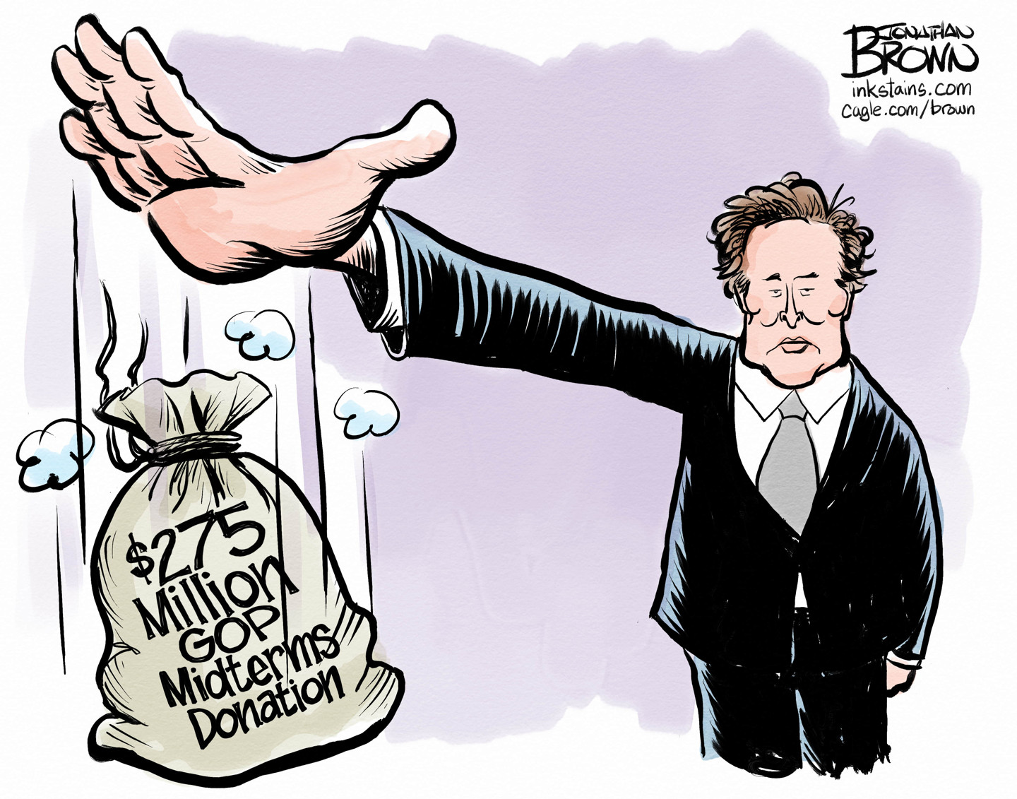 Political cartoon