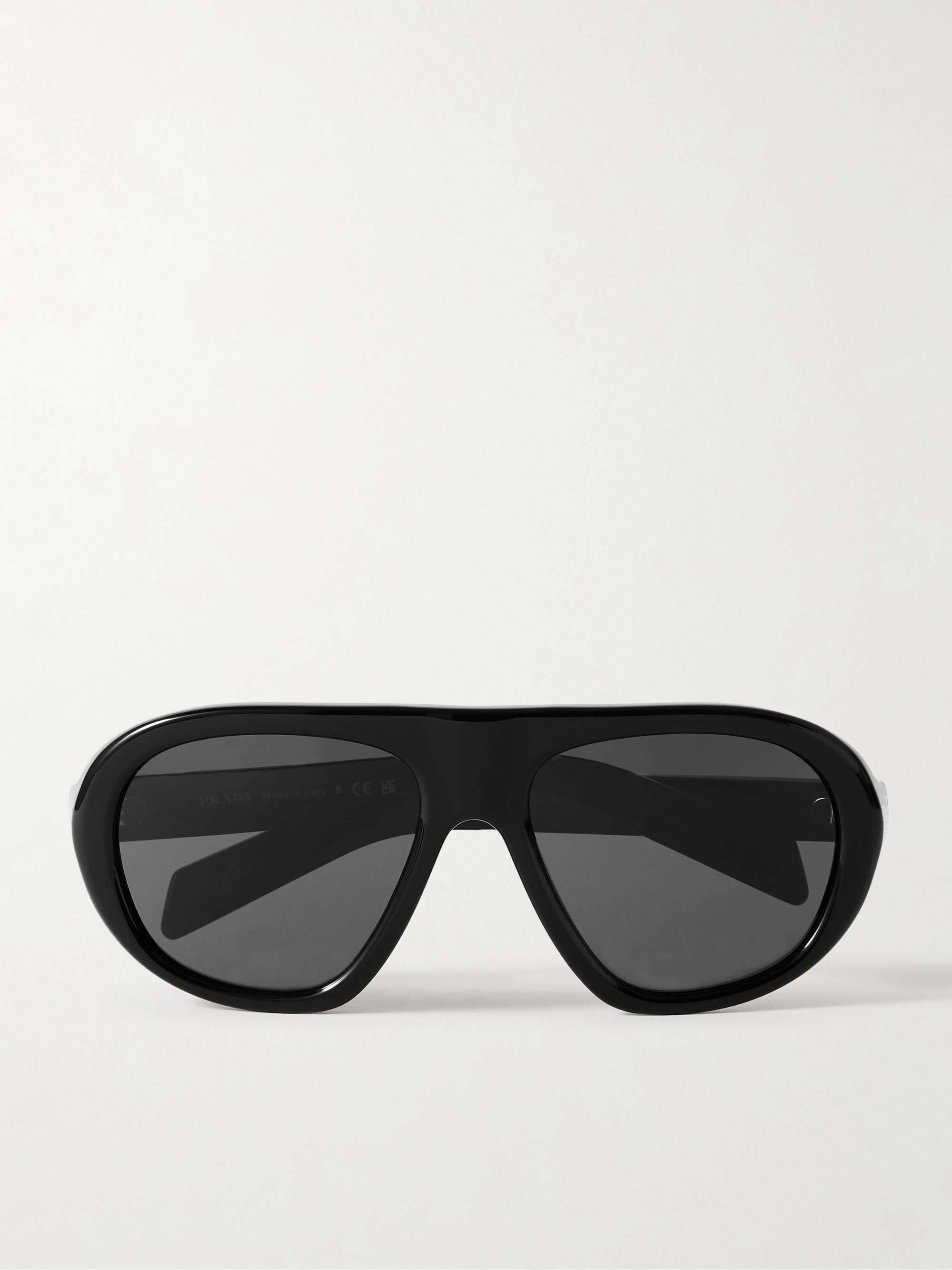 Oversized Aviator-Style Acetate Sunglasses