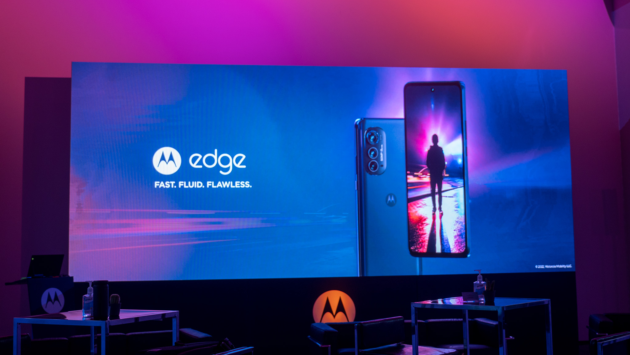 Motorola Edge (2022) promotional image from the press presentation