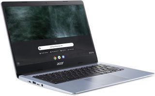 Acer Chromebook 314 at an angle on a white background