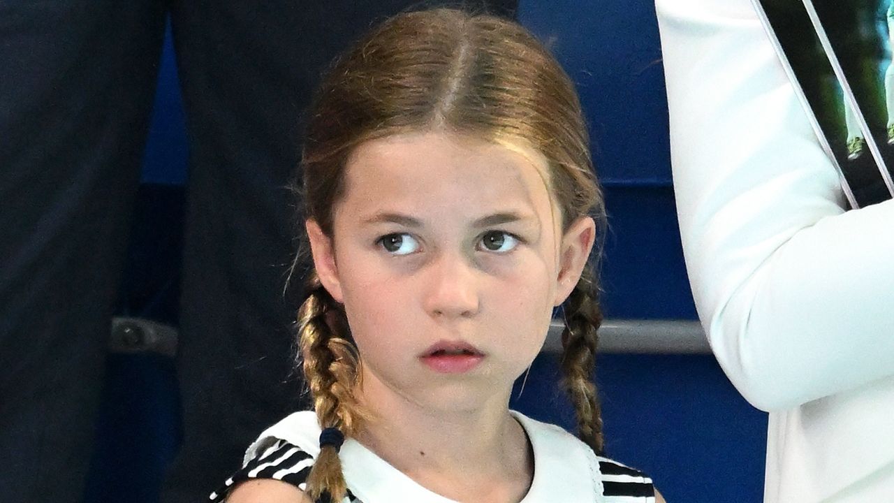 Princess Charlotte might not &quot;want&quot; to be &quot;burdened&quot; with titles. Seen here she attends the Sandwell Aquatics Centre