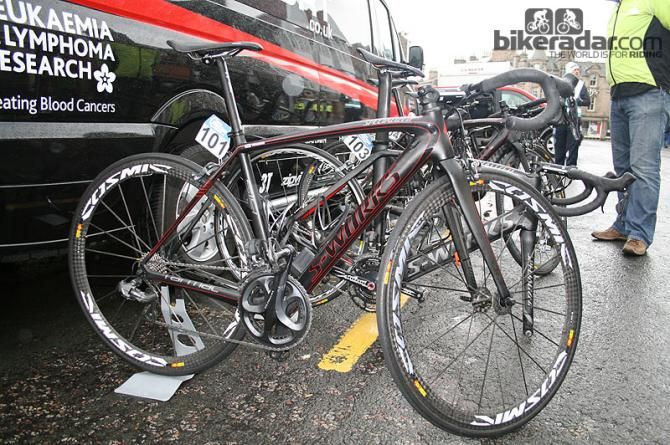 Domestic team IG-Sigma Sport use a mixture of Specialized Venge and Tarmac SL4 framesets.