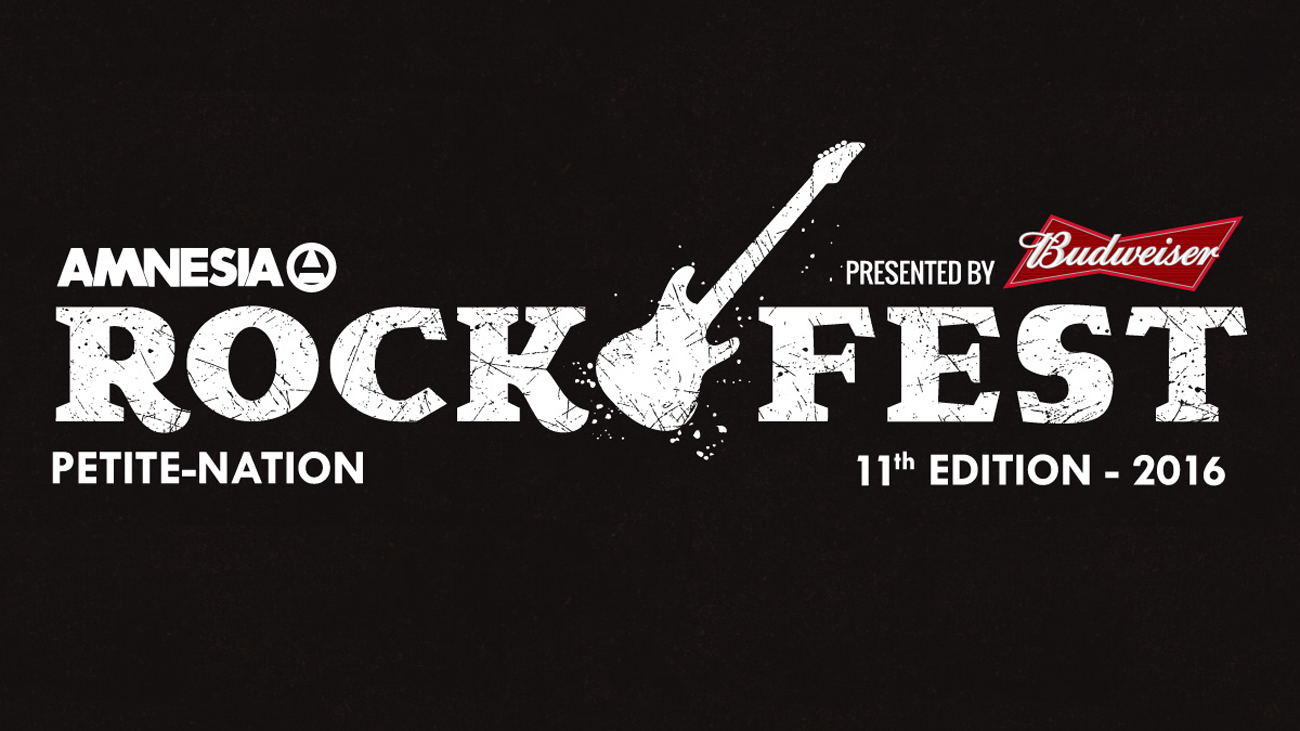 Poster advertising Amnesia Rockfest 2016