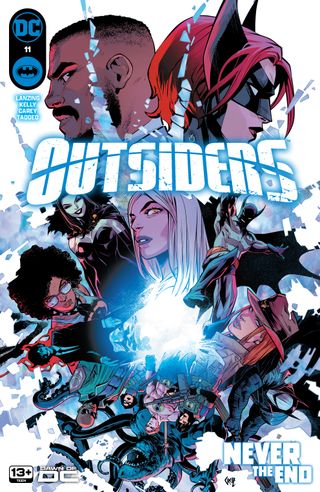 The cover for Outsiders #11.