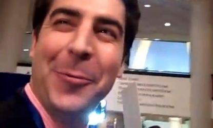 Fox News producer Jesse Watters gives a would-be ambush interviewer from Think Progress some tips -- noting, for example, that the cellphone camera approach is "kind of weak."