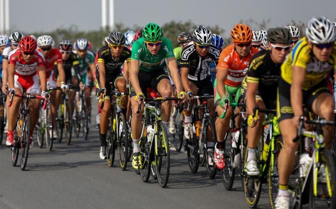 The peloton on stage 5