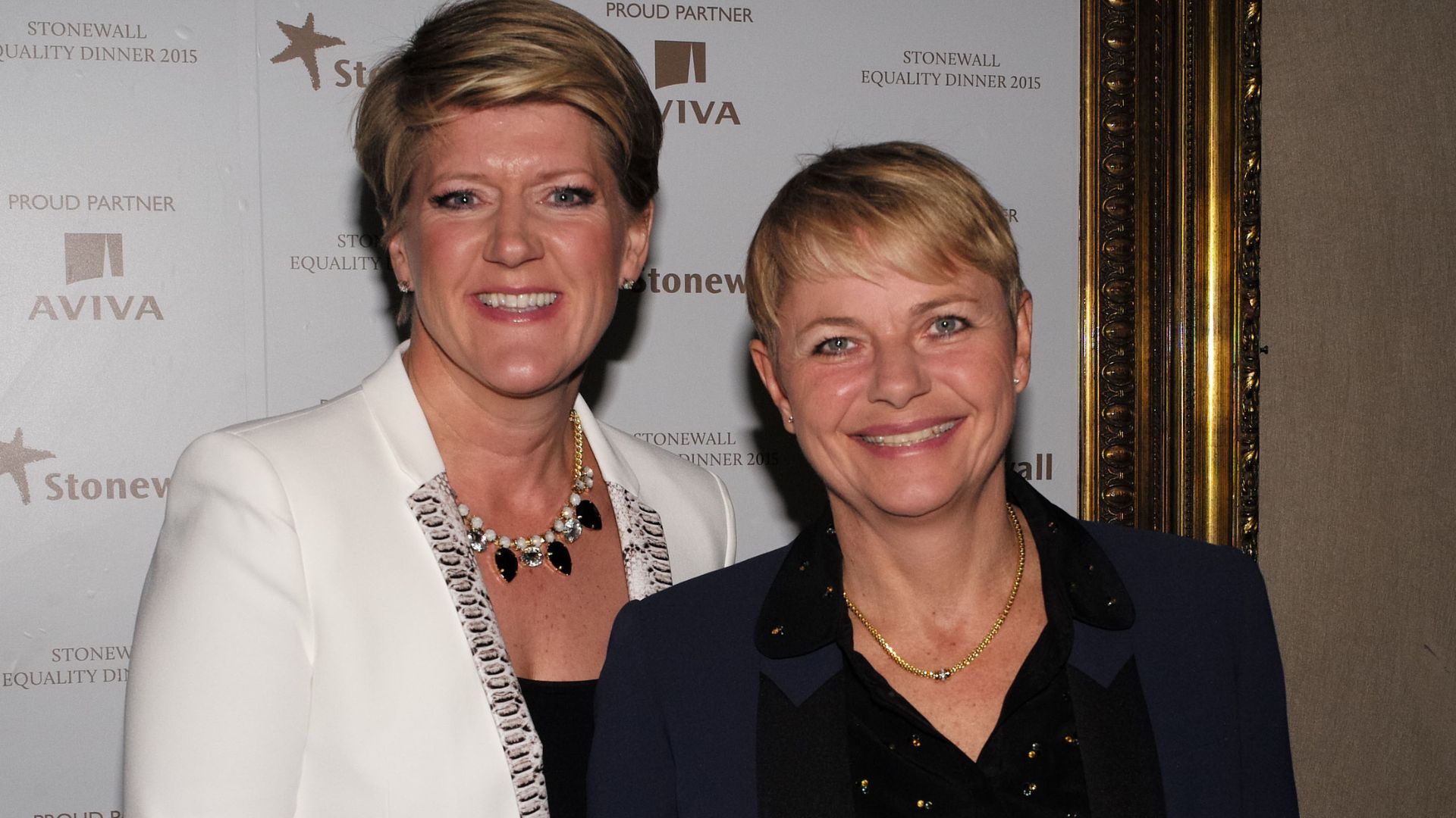 Clare Balding and Alice Arnold at the Stonewall Equality Dinner, 2015