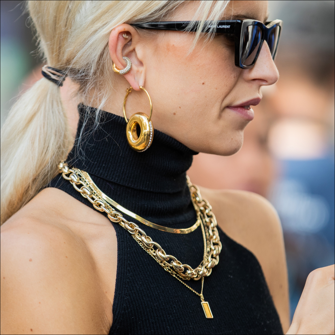 Mejuri 14K Yellow Gold Drop Earrings: Gemstone Chain Drop Earrings White Sapphire | White Sapphire