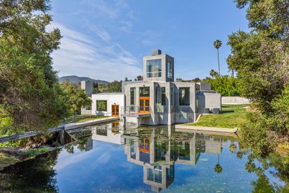 Sirmai-Peterson house, an early Frank Gehry design, with unusual volumes and sculptural composition