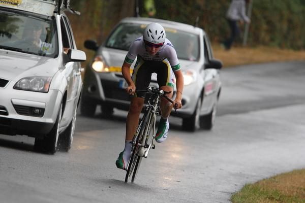 Tiffany Cromwell (Australia) looked confident as she rode to victory in the 15km time trial.