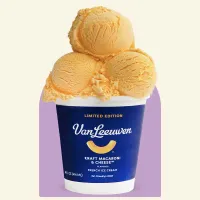 Kraft Macaroni &amp; Cheese Ice Cream, $12 | Van Leeuwen