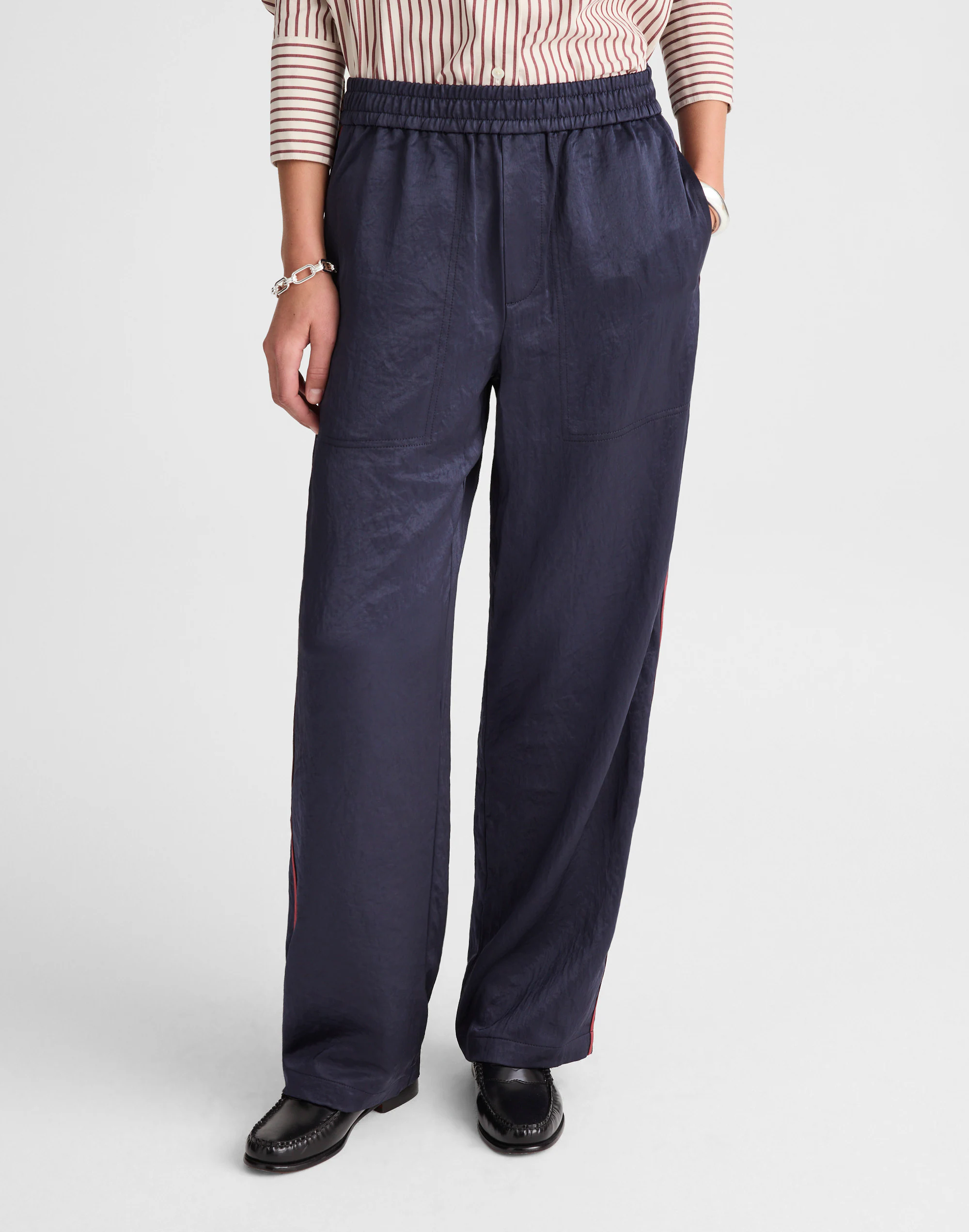 Alexa Chung for Madewell Mick Satin Track Pant