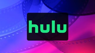 Hulu logo on film reel background