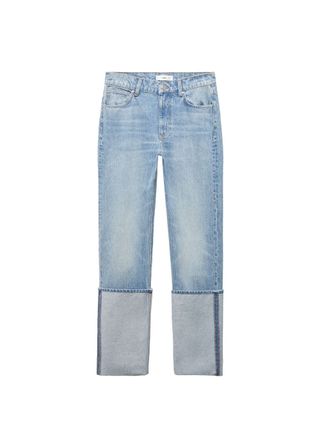 Turned-up jeans