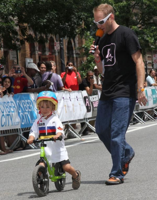 Announcer Chad Andrews gets the pre-interview from the world champion&hellip;.of 2030 maybe!