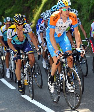 Bradley Wiggins, Lance Armstrong, Alberto Contador, Tour de France 2009, stage 9