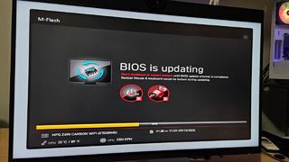 BIOS update screen