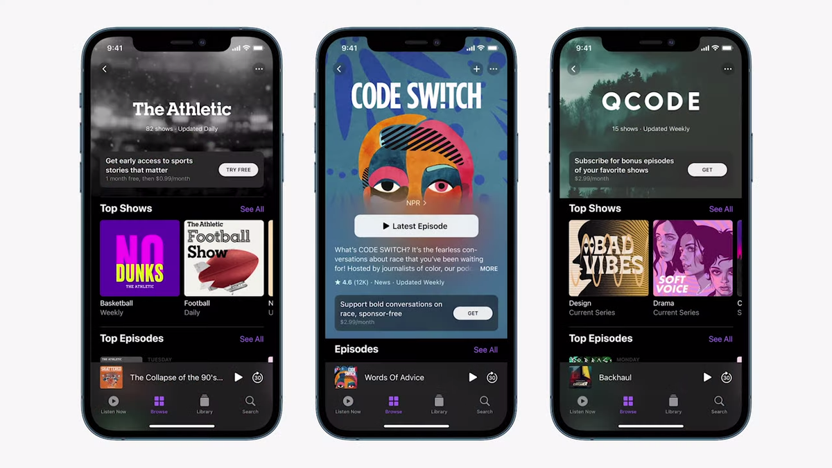 Apple paid podcast service revealed at Spring Loaded virtual event ...