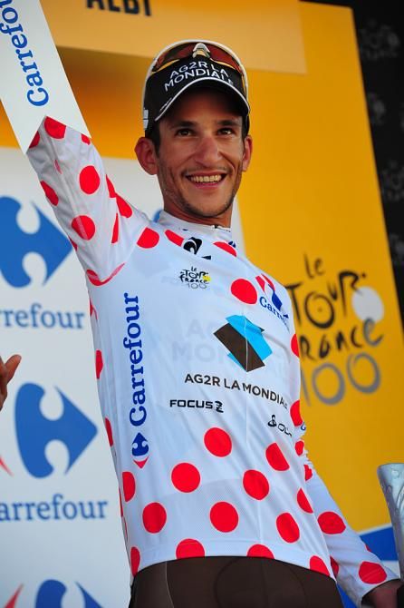 Blel Kadri (AG2R) took over the mountains classification lead on stage 7 of the 2013 Tour de France