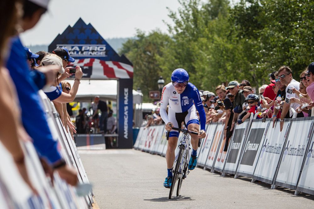 Tanner Putt (UnitedHealthcare) leaves the start house