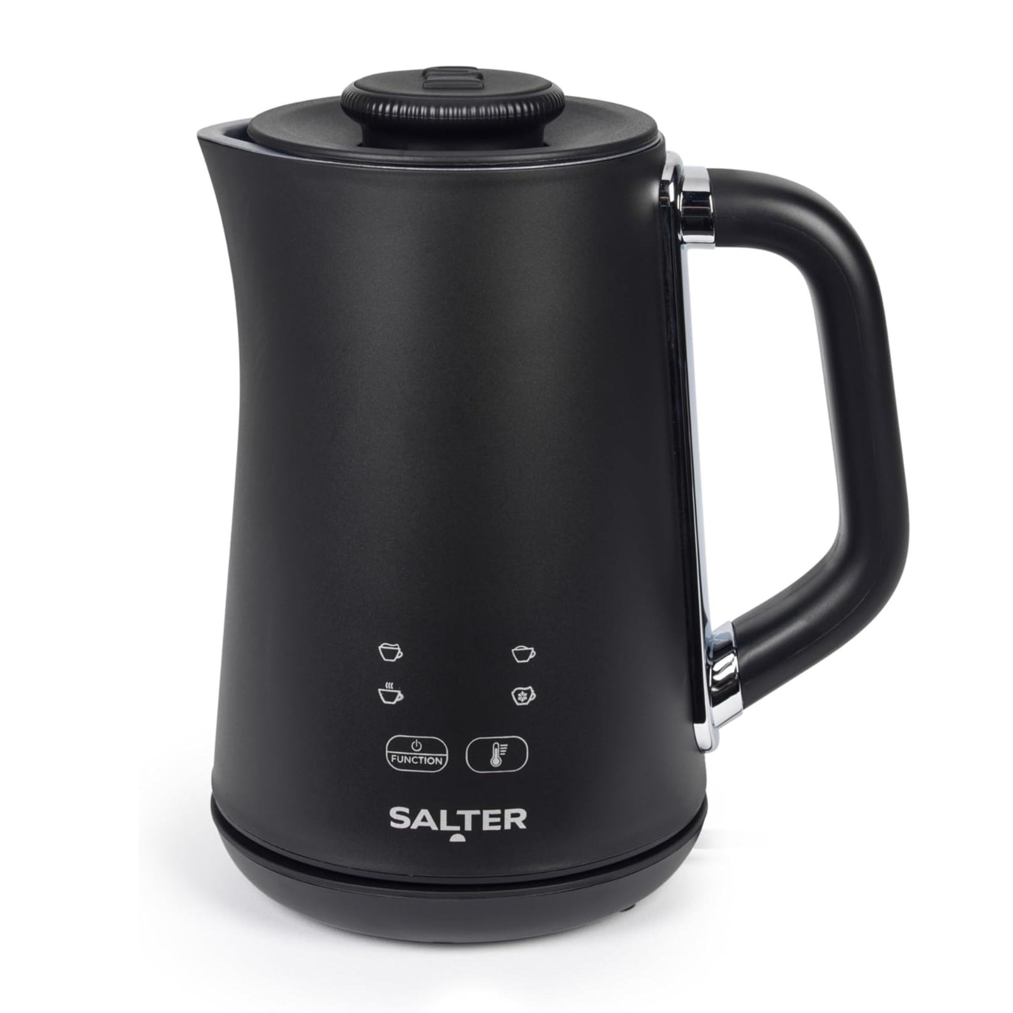 Salter Chocolatier to Share 4-In-1 Hot Chocolate Maker &amp;ndash; Automatic Milk Frother, Heater &amp;amp; Foamer, 500ml Heating Capacity, Digital Led Display, Temperature Control Dial, 360&amp;deg; Swivel Base, 500w