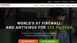 Comodo Firewall website screenshot