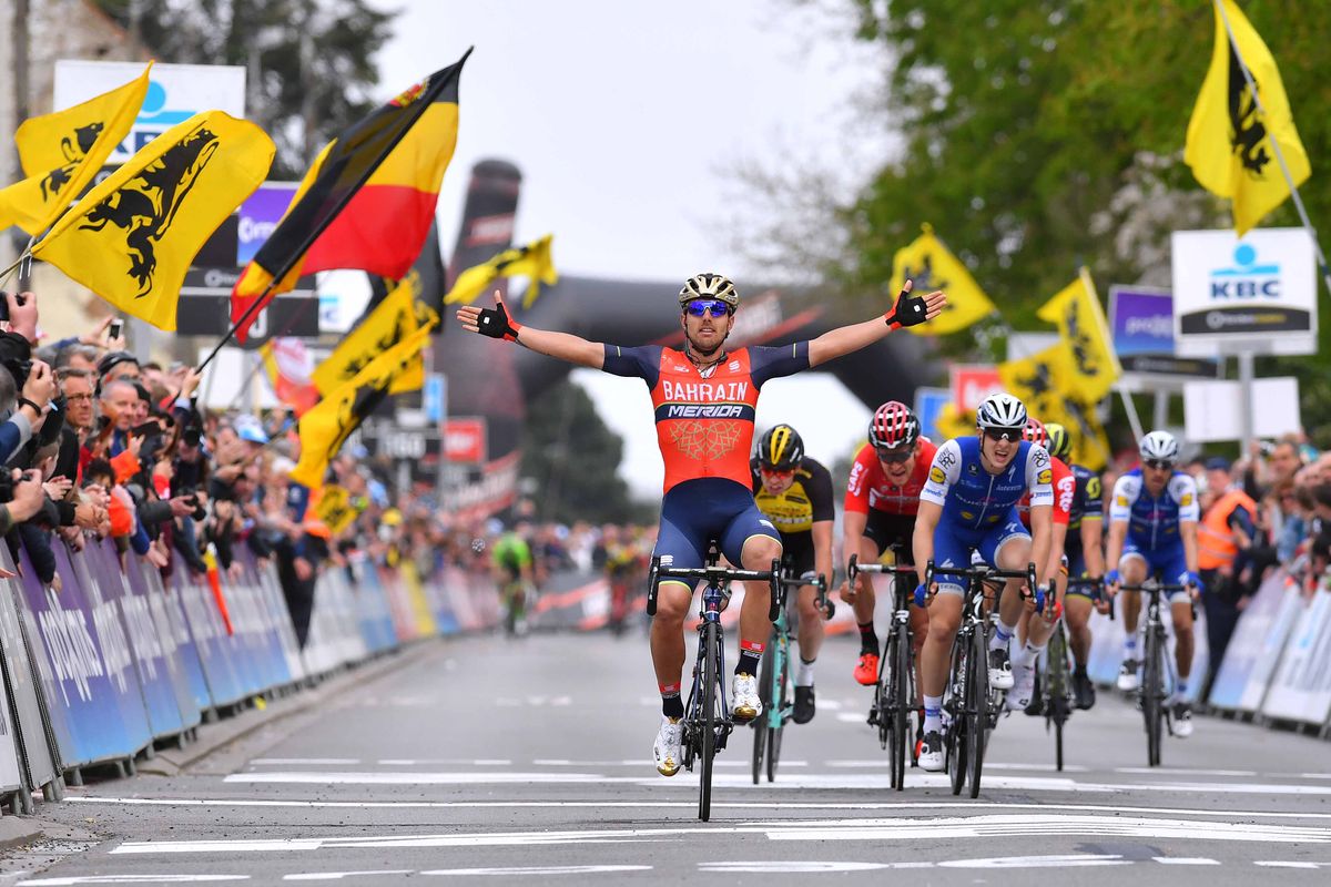 Sonny Colbrelli (Bahrain-Merida) wins de Brabantse Pijl
