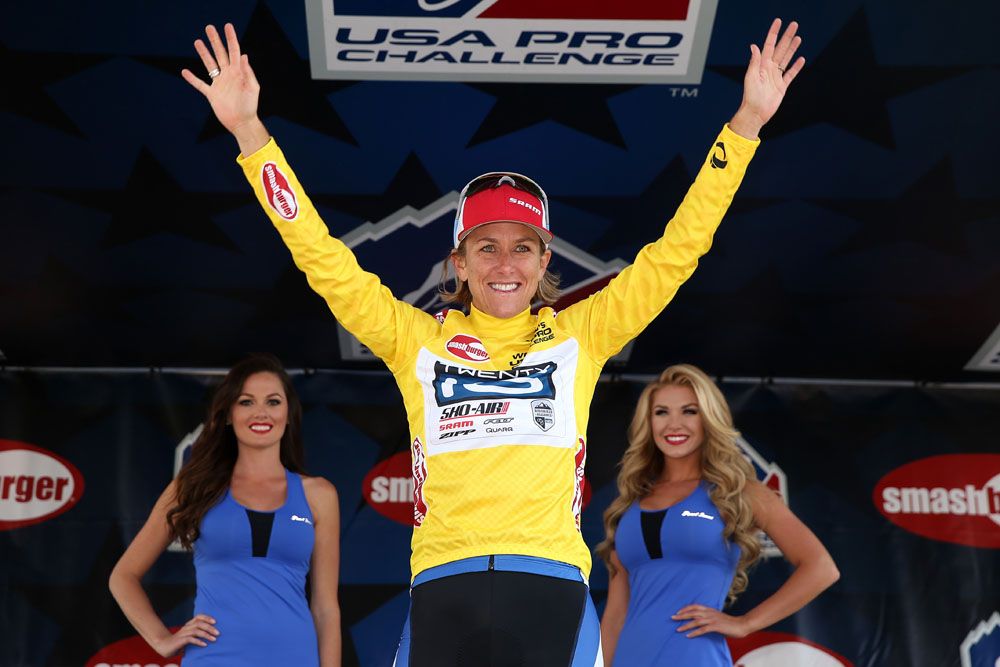 Kristin Armstrong wins the inaugural Women's USA Pro Challenge