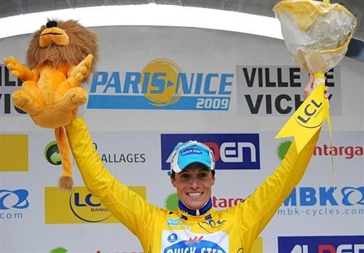 Sylvain Chavanel (Quick Step) took the yellow jersey on stage three.