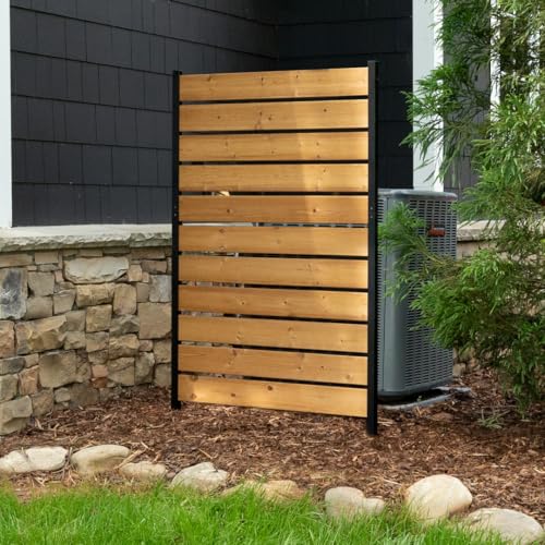 Concord Cedar Wood Privacy Screen, 5ft H X 3.2ft W, 1 Panel