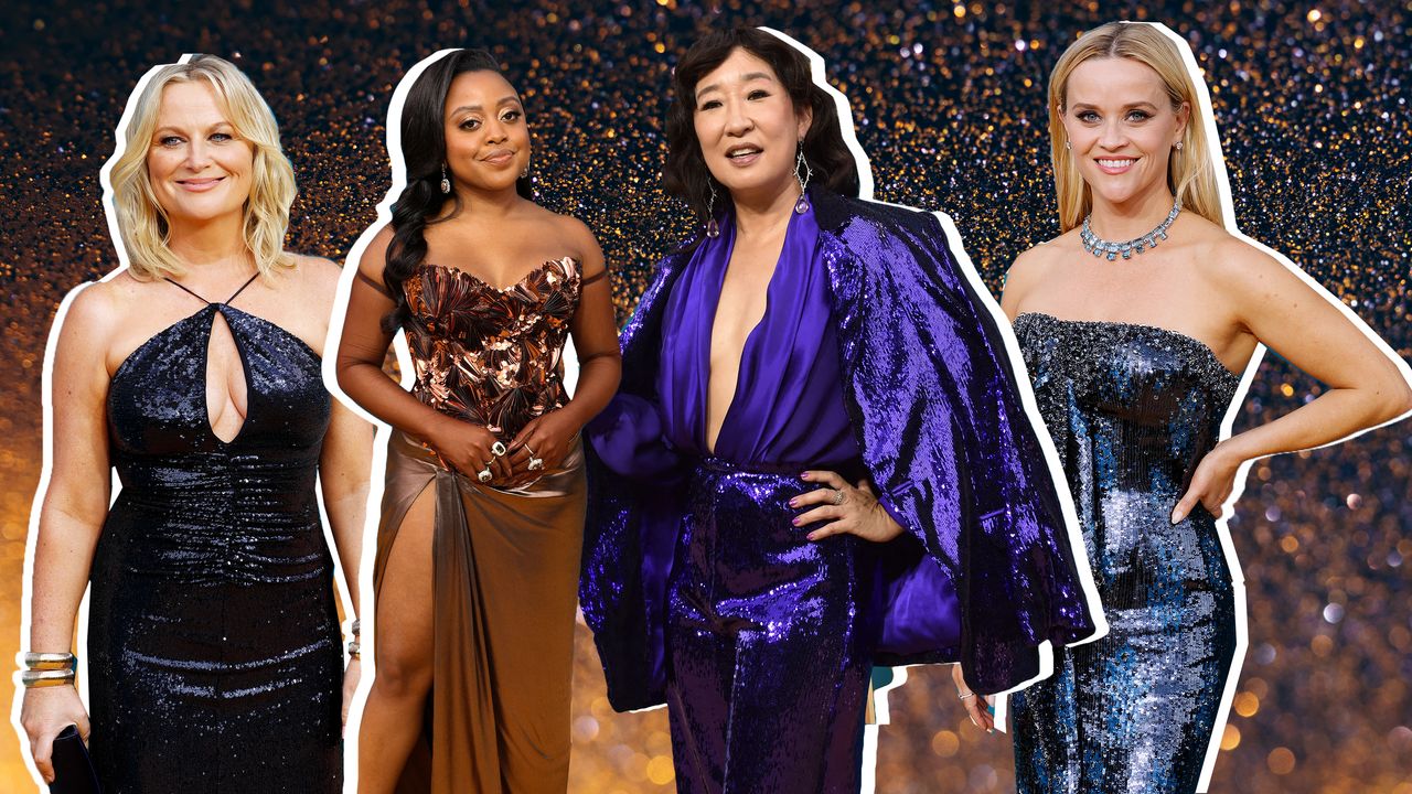 sequins dresses at Emmys