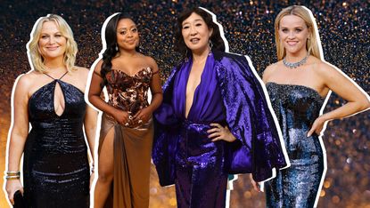 sequin dresses at Emmys red carpet