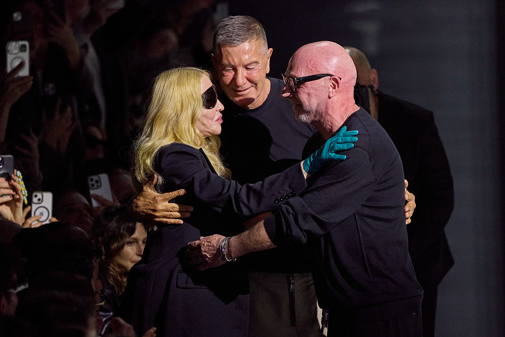 Photo of Madonna at the Dolce &amp;amp; Gabbana Fall Winter 2026 show.