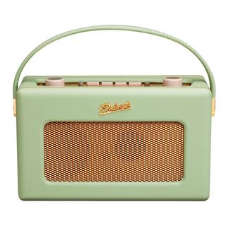 raberts radio with pale green colour