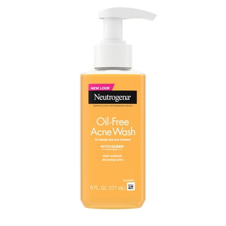 Neutrogena Oil-Free Acne Face Wash, 2% Salicylic Acid, 9.1 Fl Oz