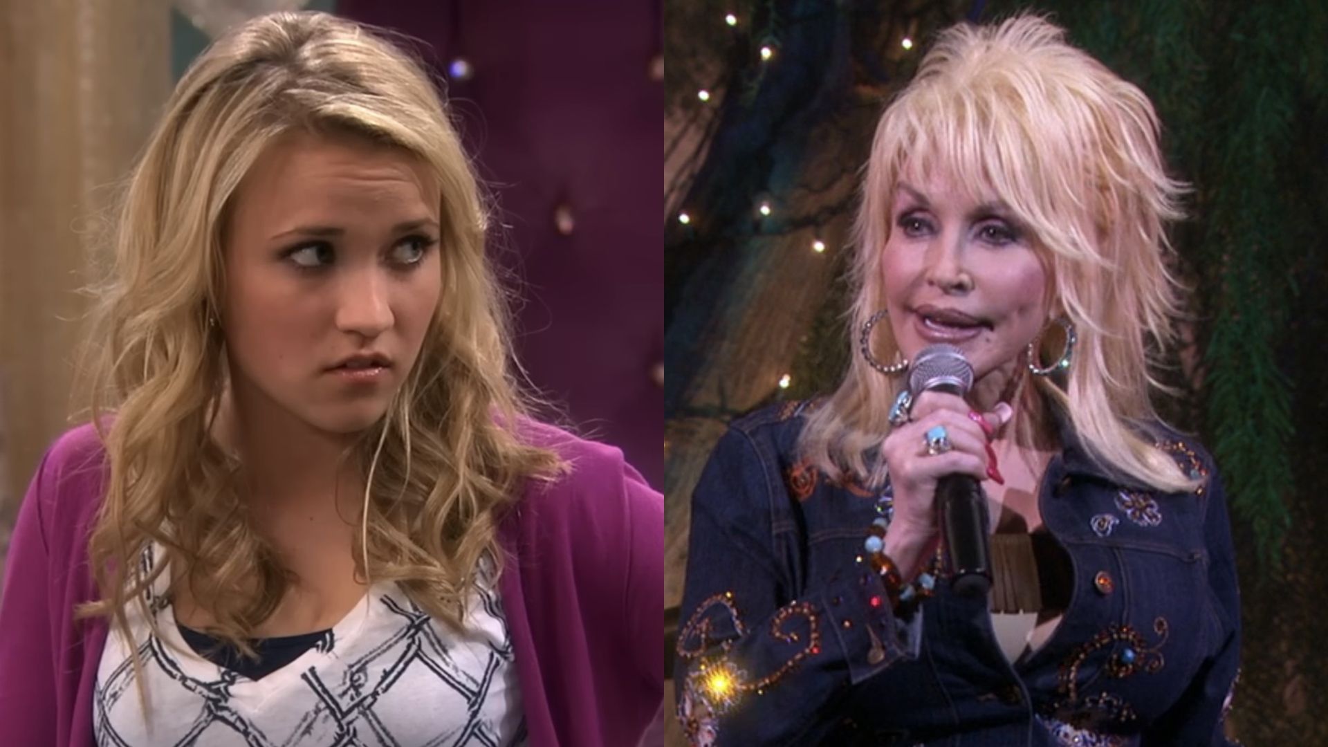 I Cant Stop Thinking About This One Detail Hannah Montanas Emily Osment Remembers About Working With Dolly Parton
