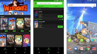The Theme Store has a good selection of free themes for the phone