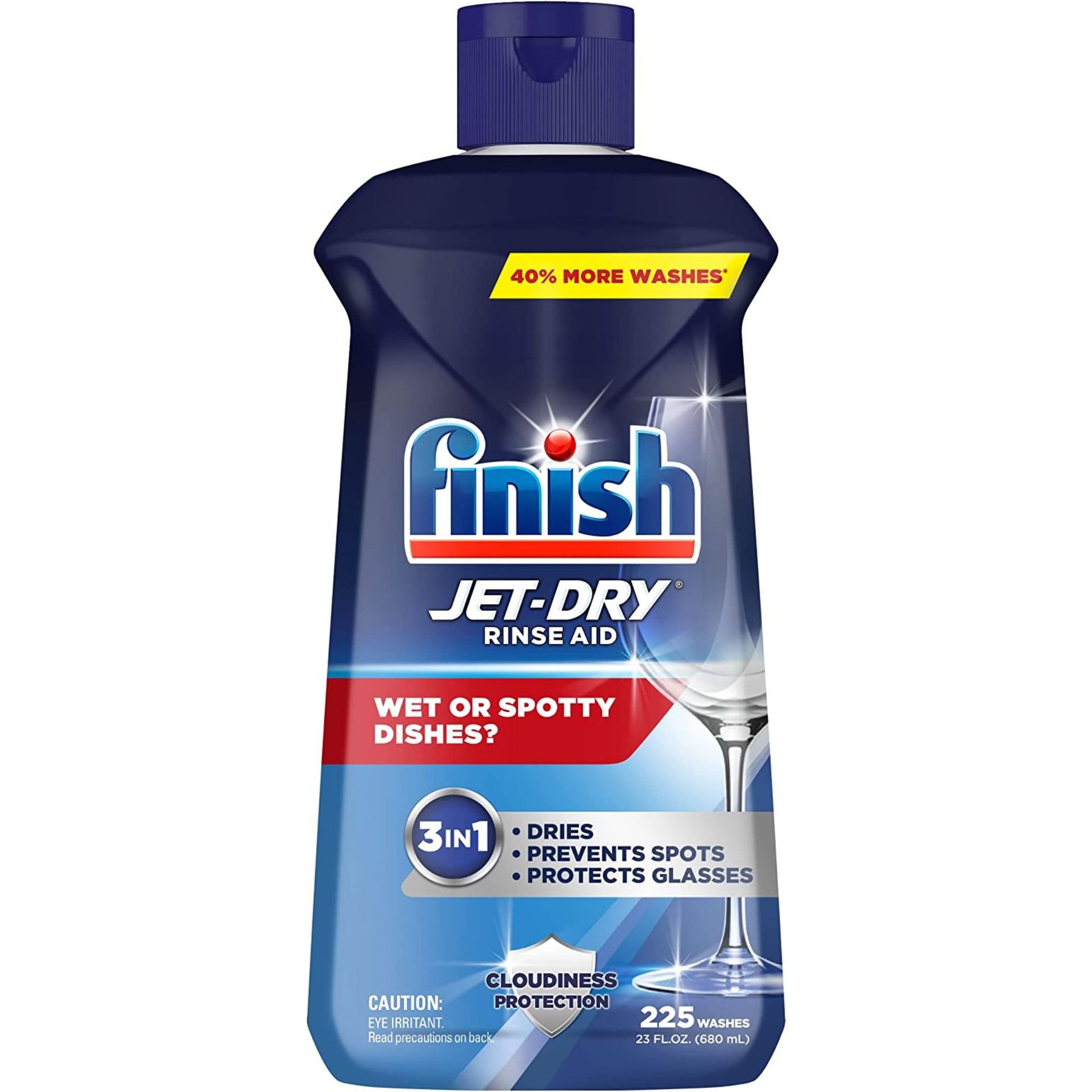 Finish Jet-Dry Rinse Aid, Pencuci Piring dan Drying Aid, 23 fl oz