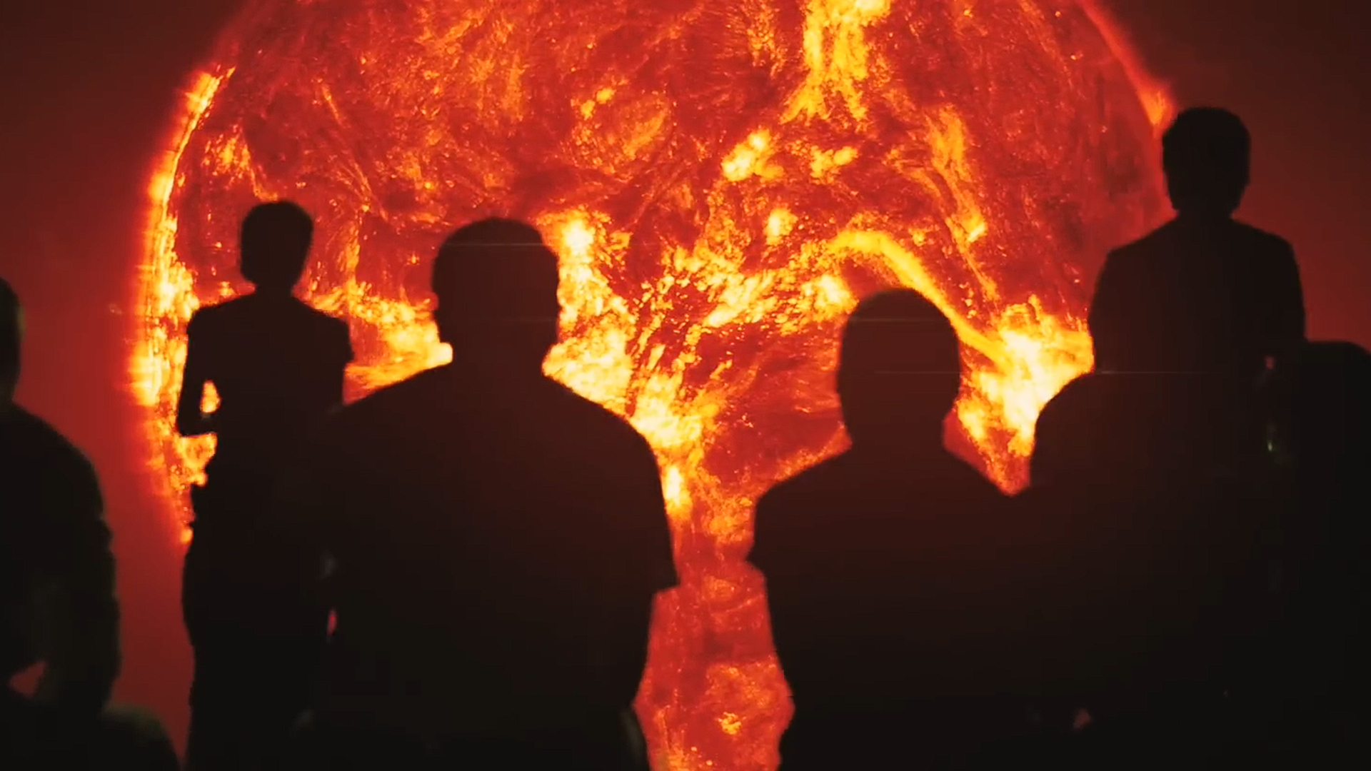 Captura de tela do filme de ficção científica de 2007 "Luz do sol"