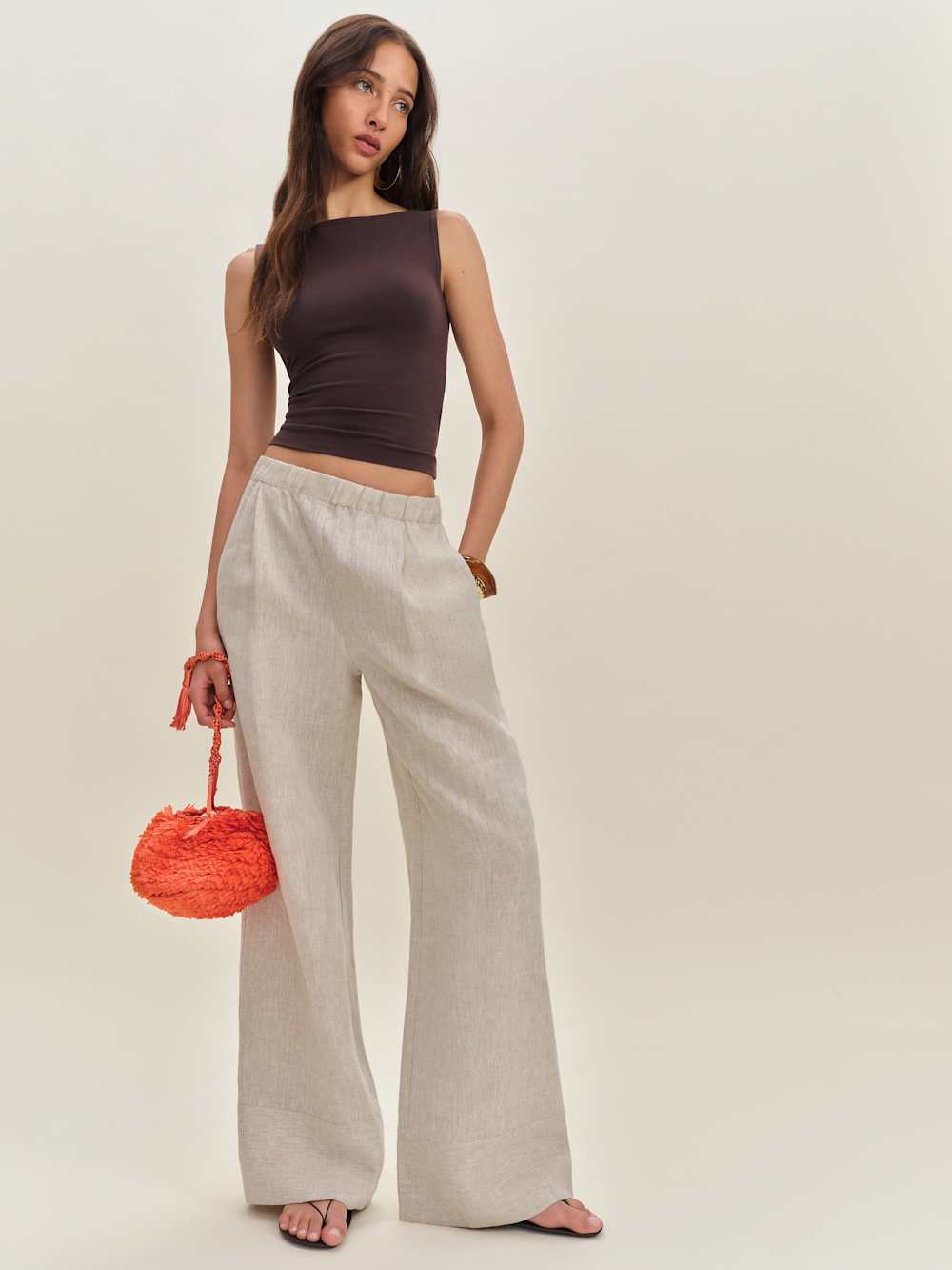 Fernando Linen Wide Leg Pant