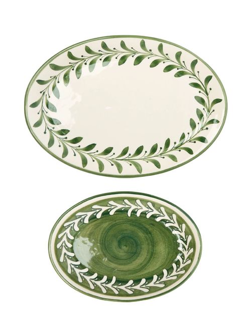 CasaLatina | Helecho Hand-Painted Ceramic Serving Platters