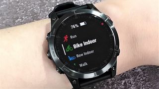 Garmin Epix watch showing activity menu