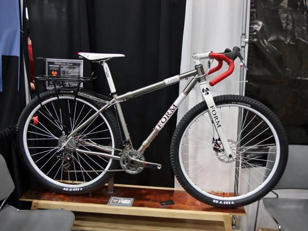 Another hot trend at this year's NAHBS were adventure bikes, or 'monster crossers' - otherwise known as highly versatile rigs with drop bars, 29" wheels and fat tires.