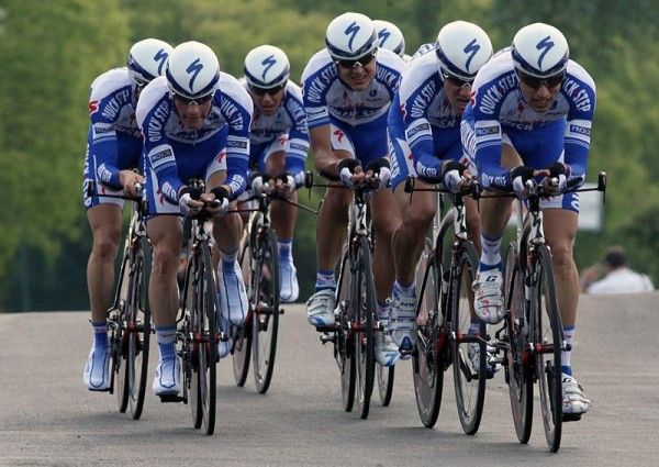 Quick Step finished in 16th place 1:14 behind Columbia - Highroad.