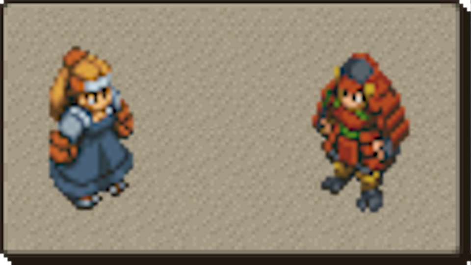 fft job sprite art on beige background